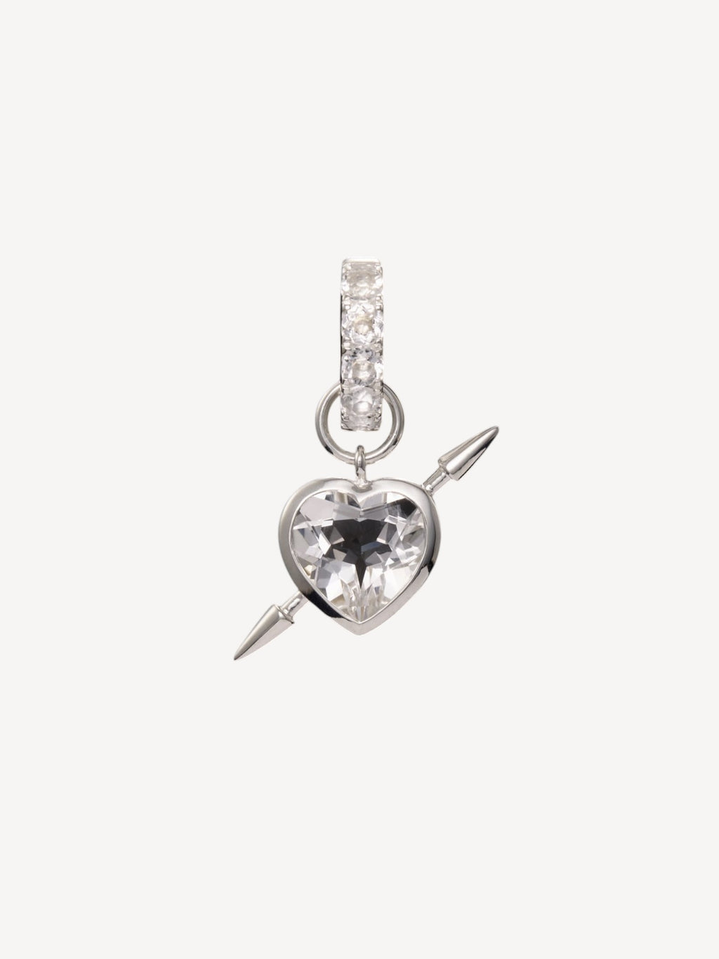Rebel Love Earring | Clear Quarz