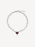 The Queen's Necklace | Silver | Red Garnet