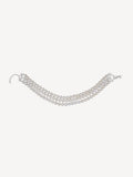 Pearl Choker 3 Strand | Silver Freshwater Pearls