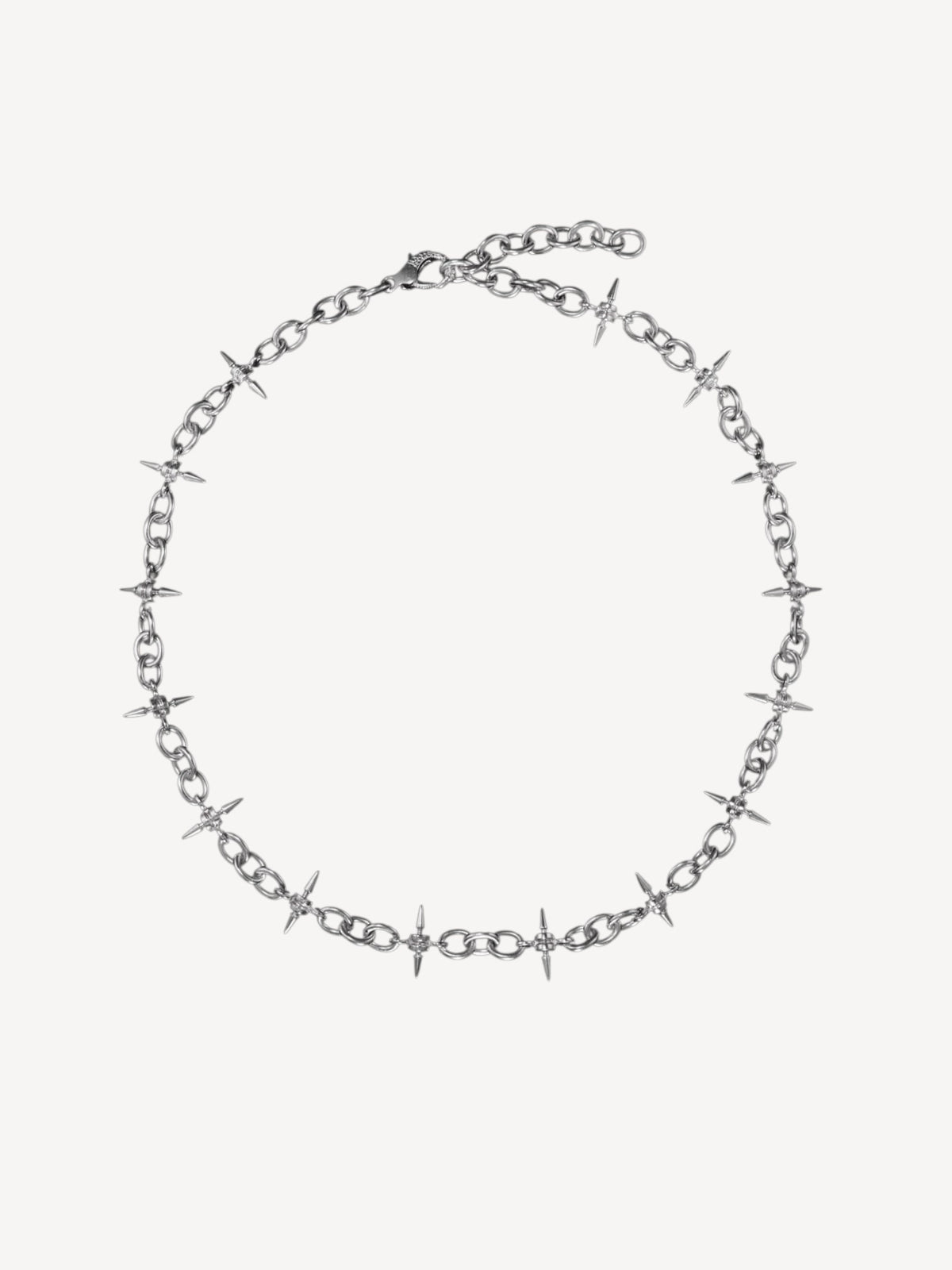Renaissance Chain Long Necklace | Silver