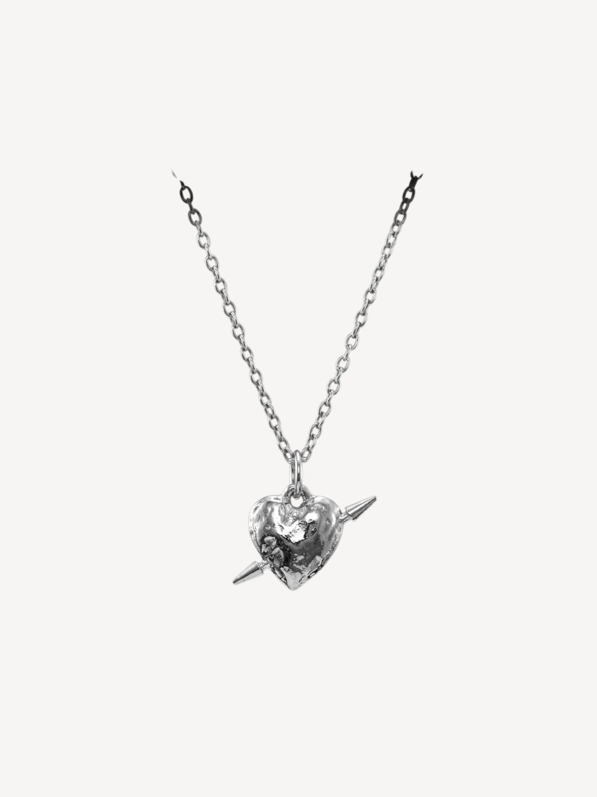 Tuvstarr's Heart Necklace | Silver