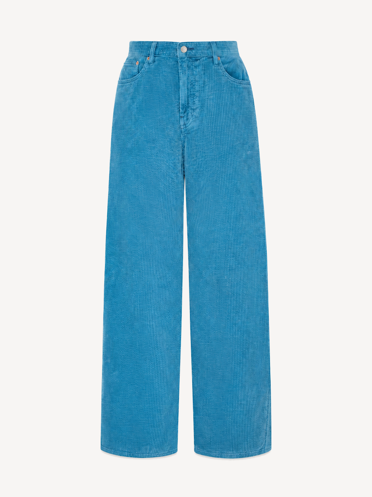 6397 Corduroy Roomy in Turquoise, front flat lay