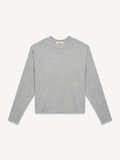 6397 Coverstich T in Heather Grey, front flat lay