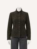 6397 Rawedge Jacket in Ebony on a white mannequin, front view