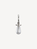 Pearl Tear Earring | Silver Glass Pearl
