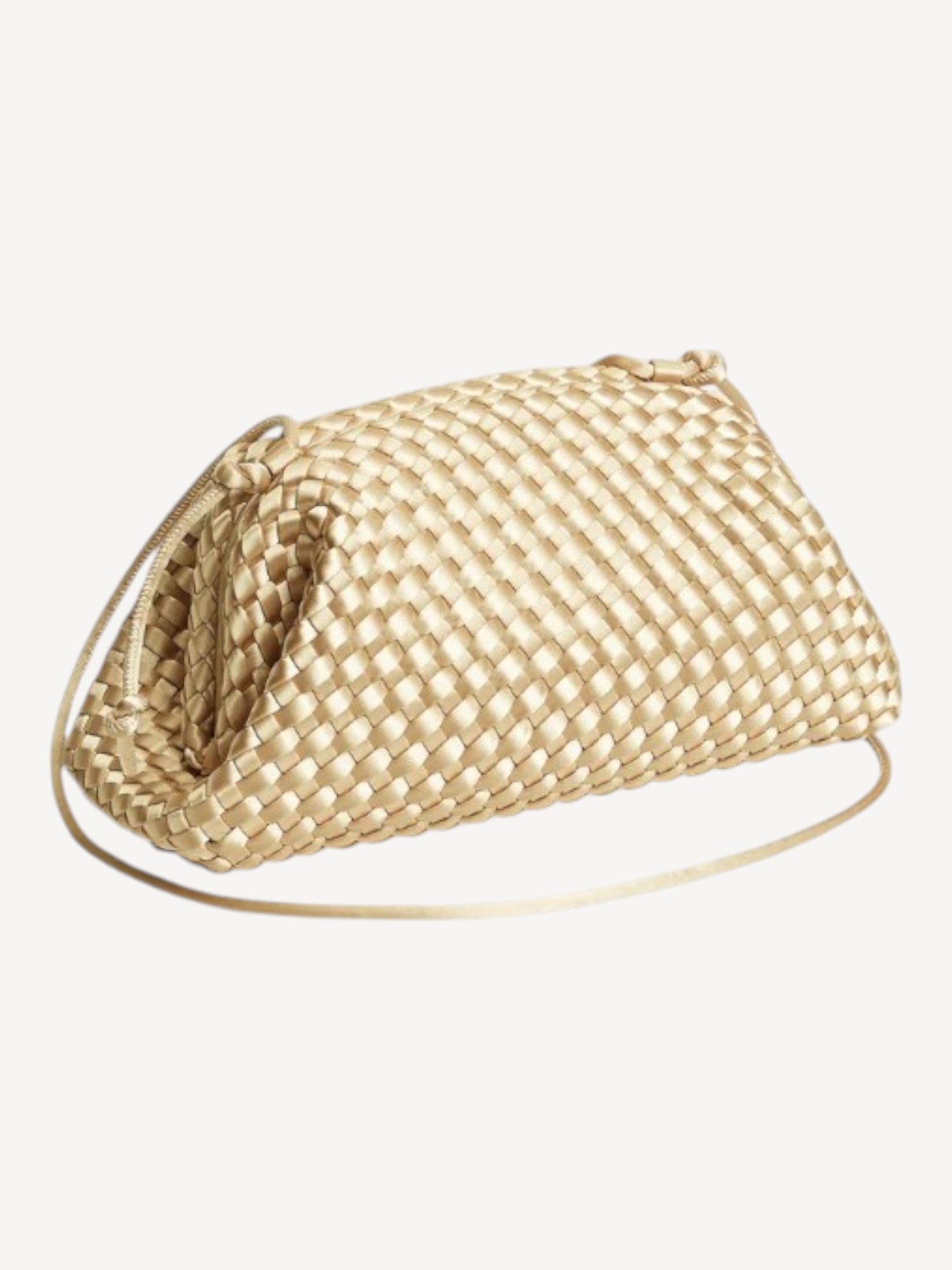Marrea Pouch | Champagne Satin Gold