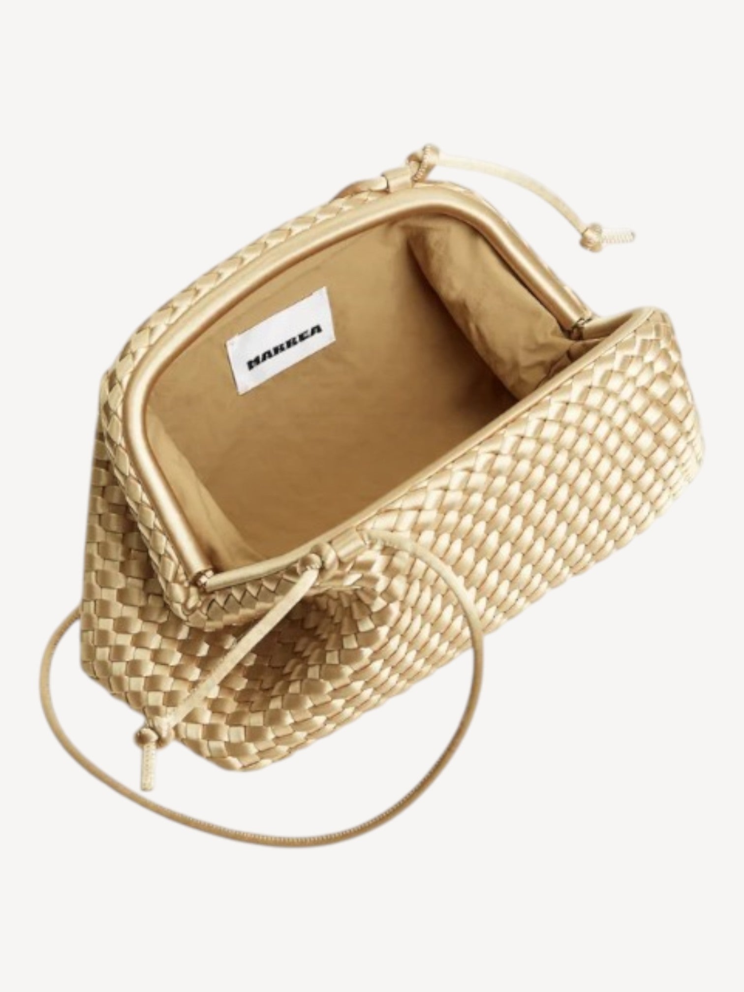 Marrea Pouch | Champagne Satin Gold