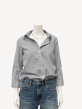 Adrienne Shrunken Shirt | Black Stripe