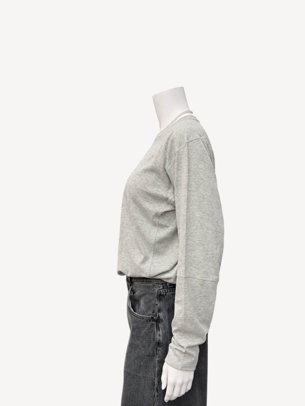Coverstich T | Heather Grey