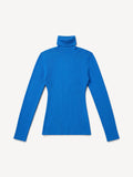 Ribbed Turtleneck | Cornflower