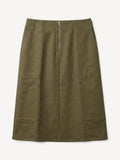 Patch Pocket Skirt | Utility Green