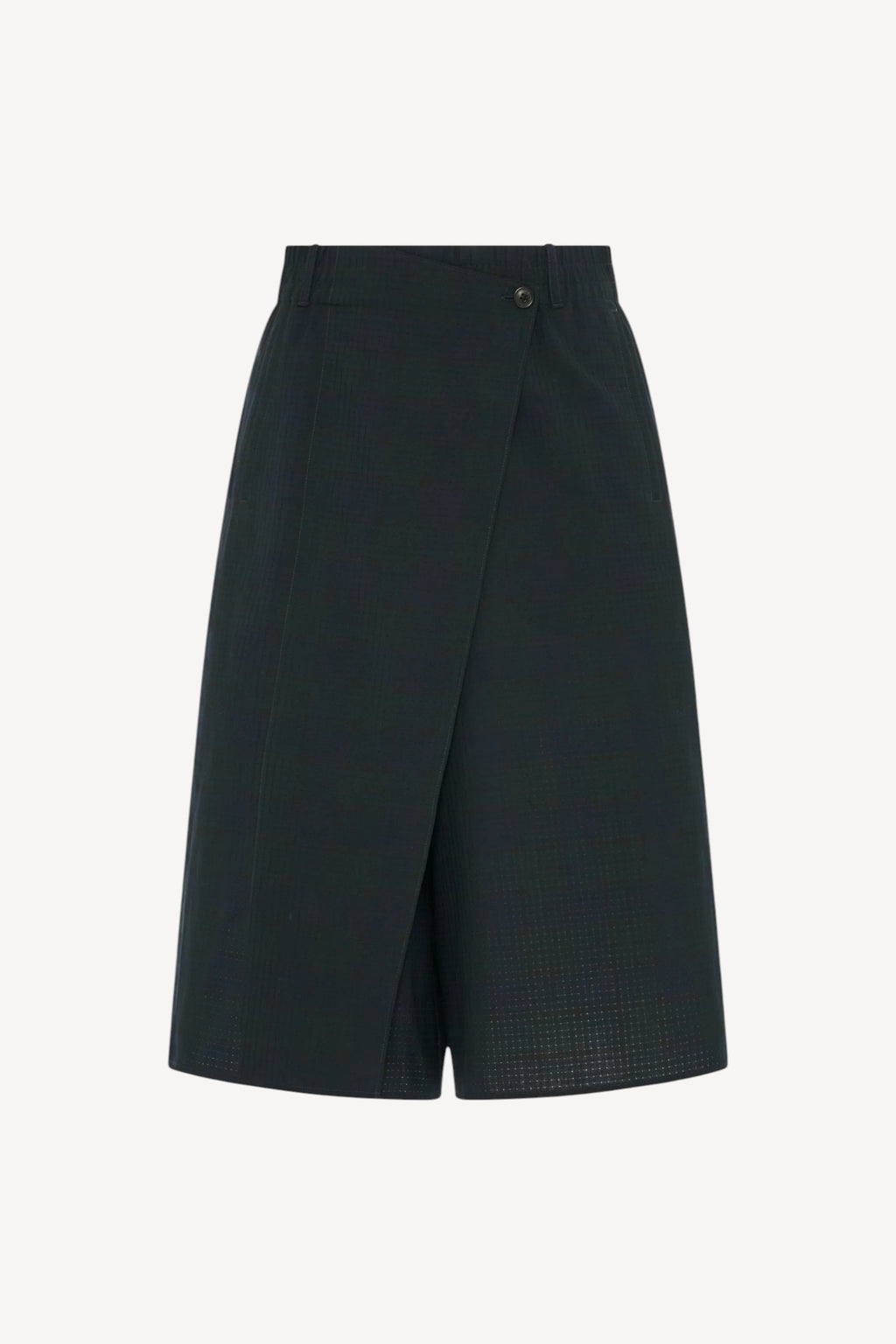 Wrap Short | Navy Tartan
