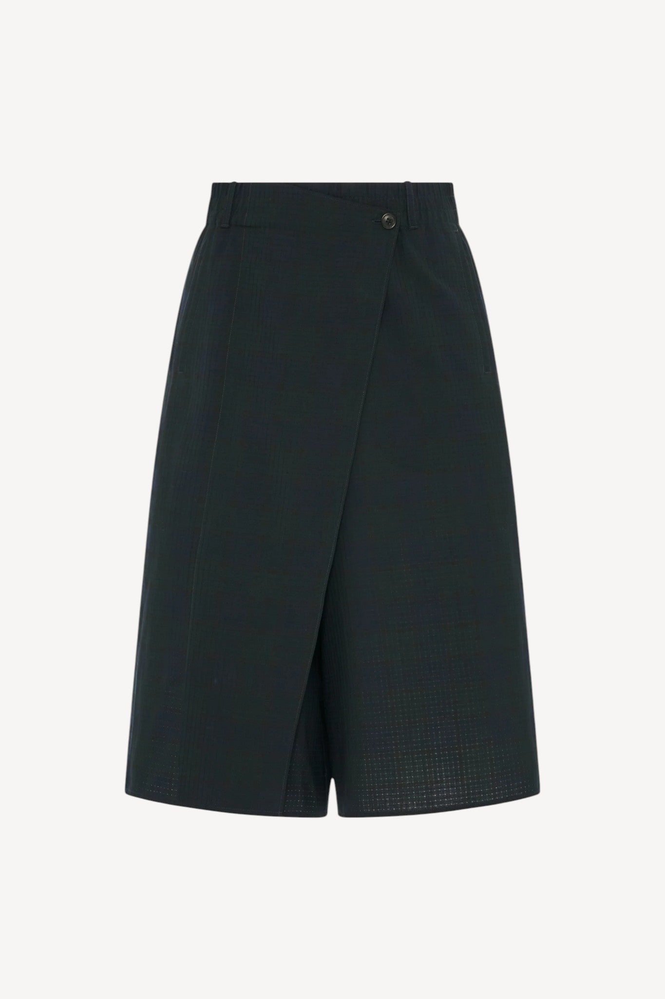 Wrap Short | Navy Tartan