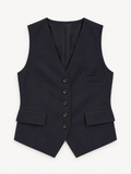 Barena Venezia Vest Romeo | Navy – front flat lay