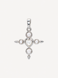 Maria Nilsdotter Charmed Empress silver charm with mother of pearl and freshwater pearl