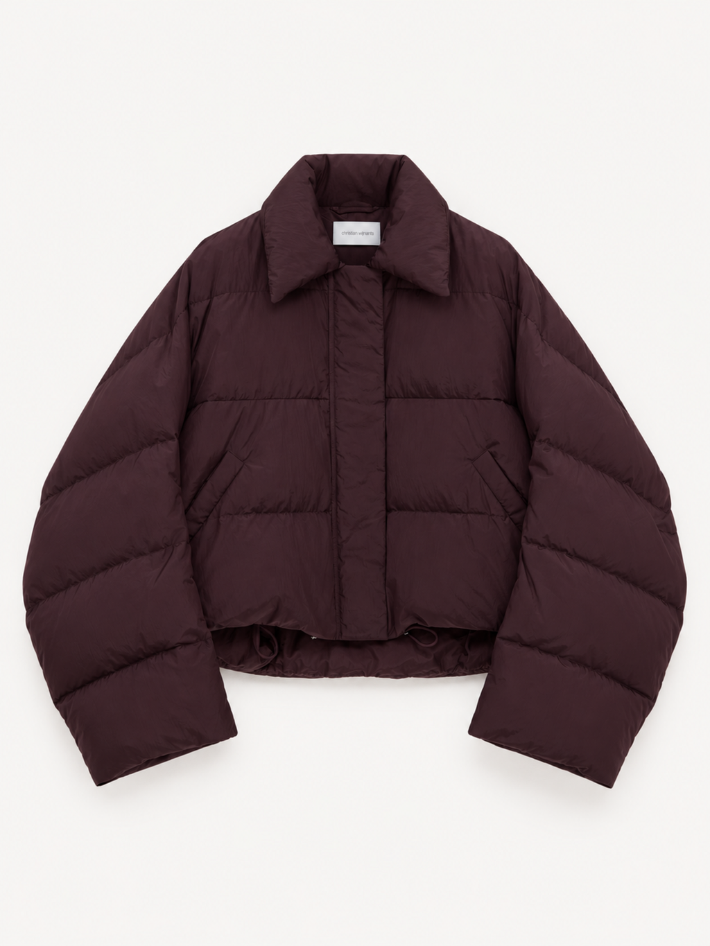 Christian Wijnants jani plum front flat lay