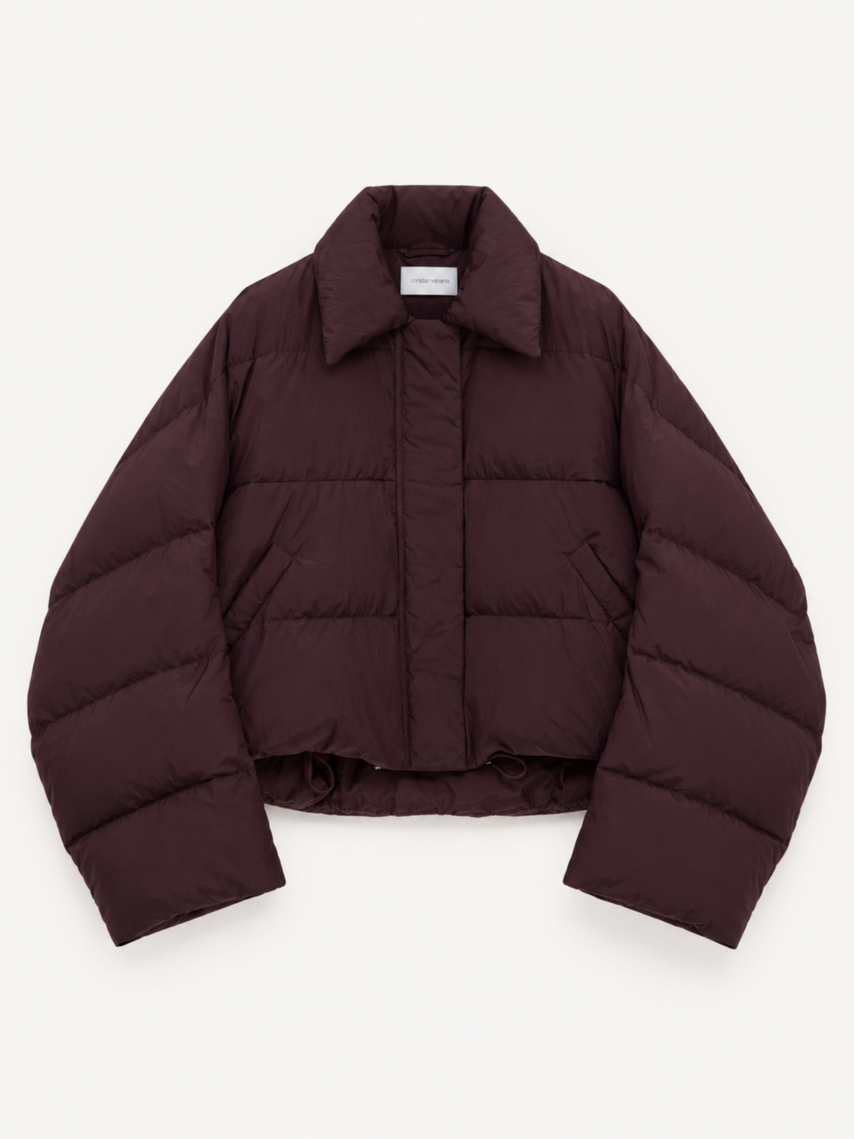Christian Wijnants jani plum front flat lay