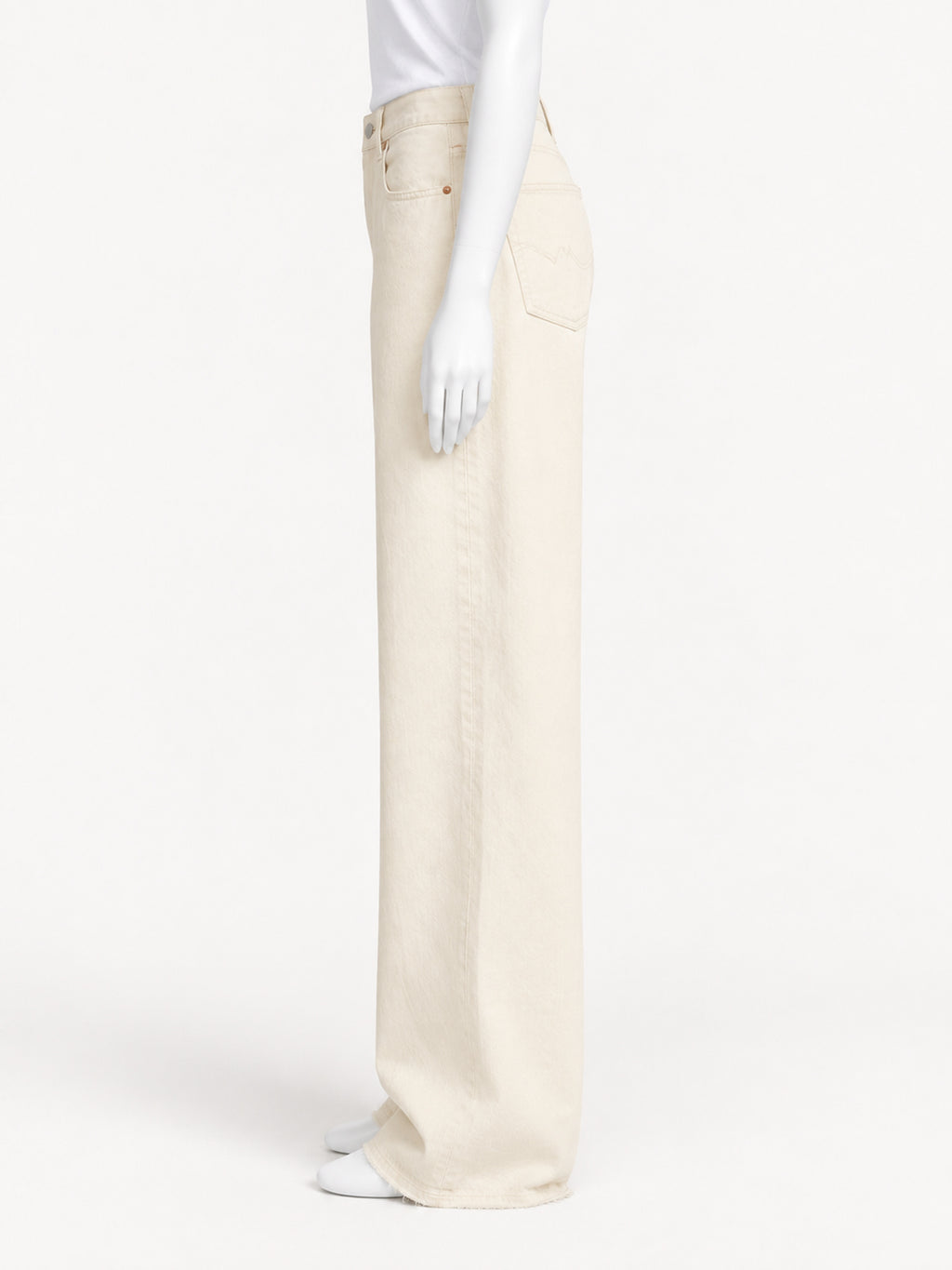 Teri Wide Leg Jean | Barley Khaki – side view