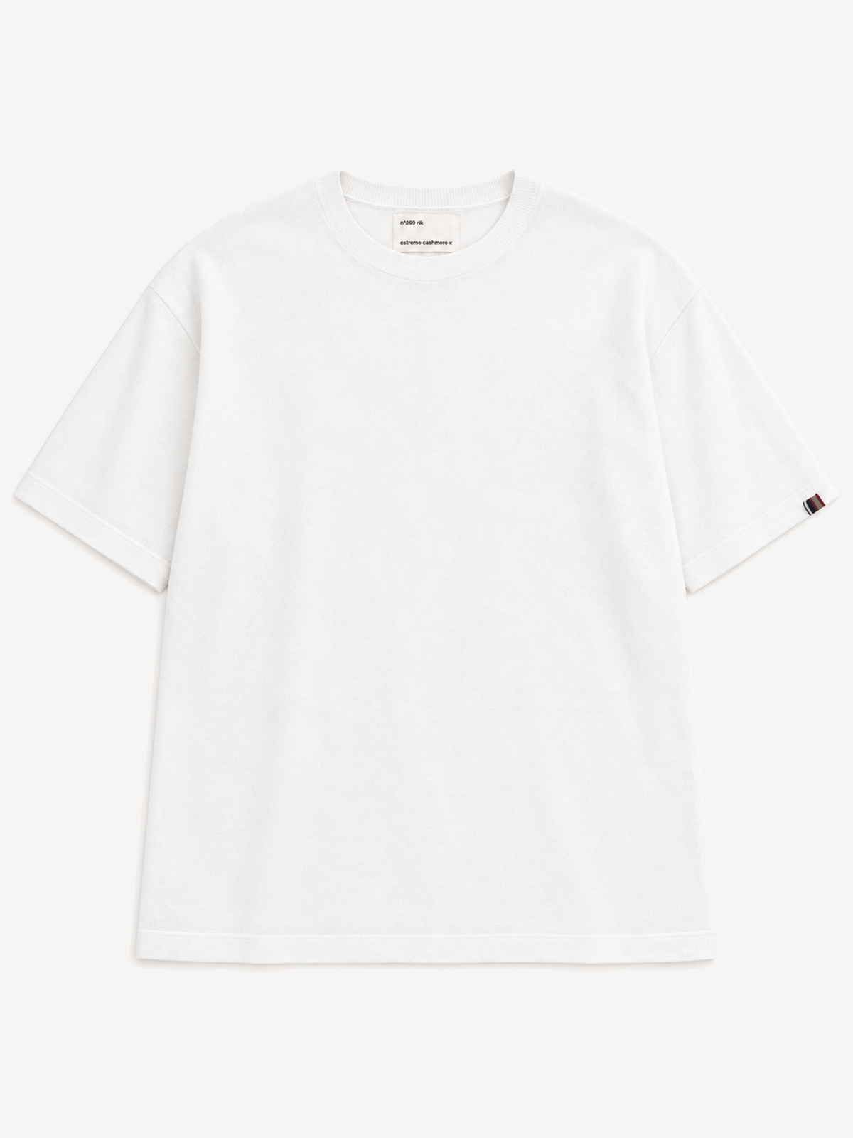Extreme Cashmere N.269 Rik in Snow — front flat lay