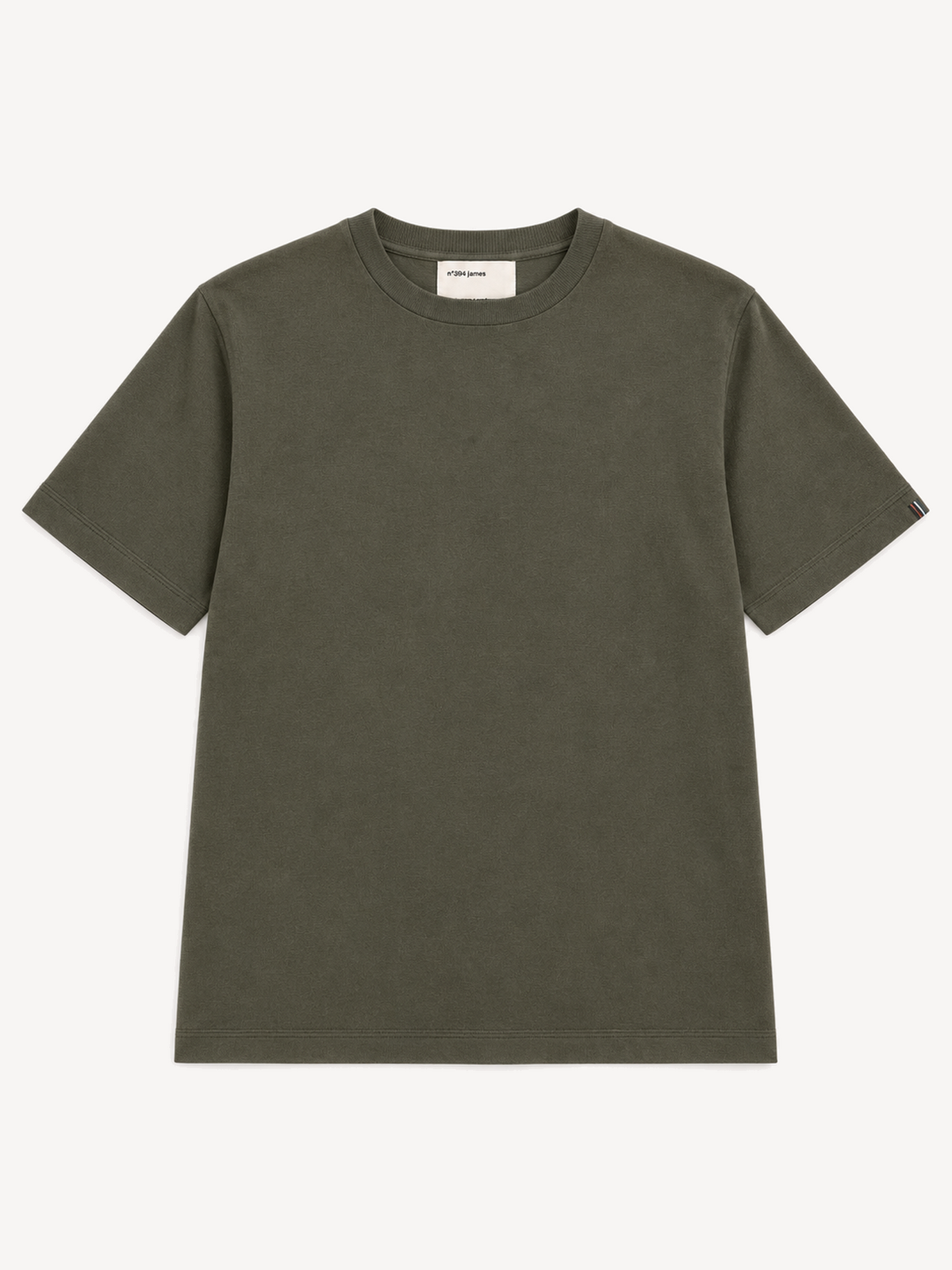 Extreme Cashmere N.394 James in Army — front flat lay