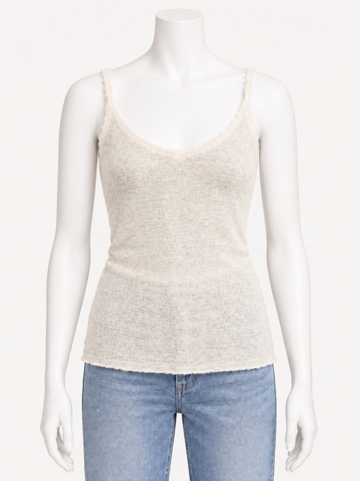 Gudrun & Gudrun Bara Off White — front view on white mannequin