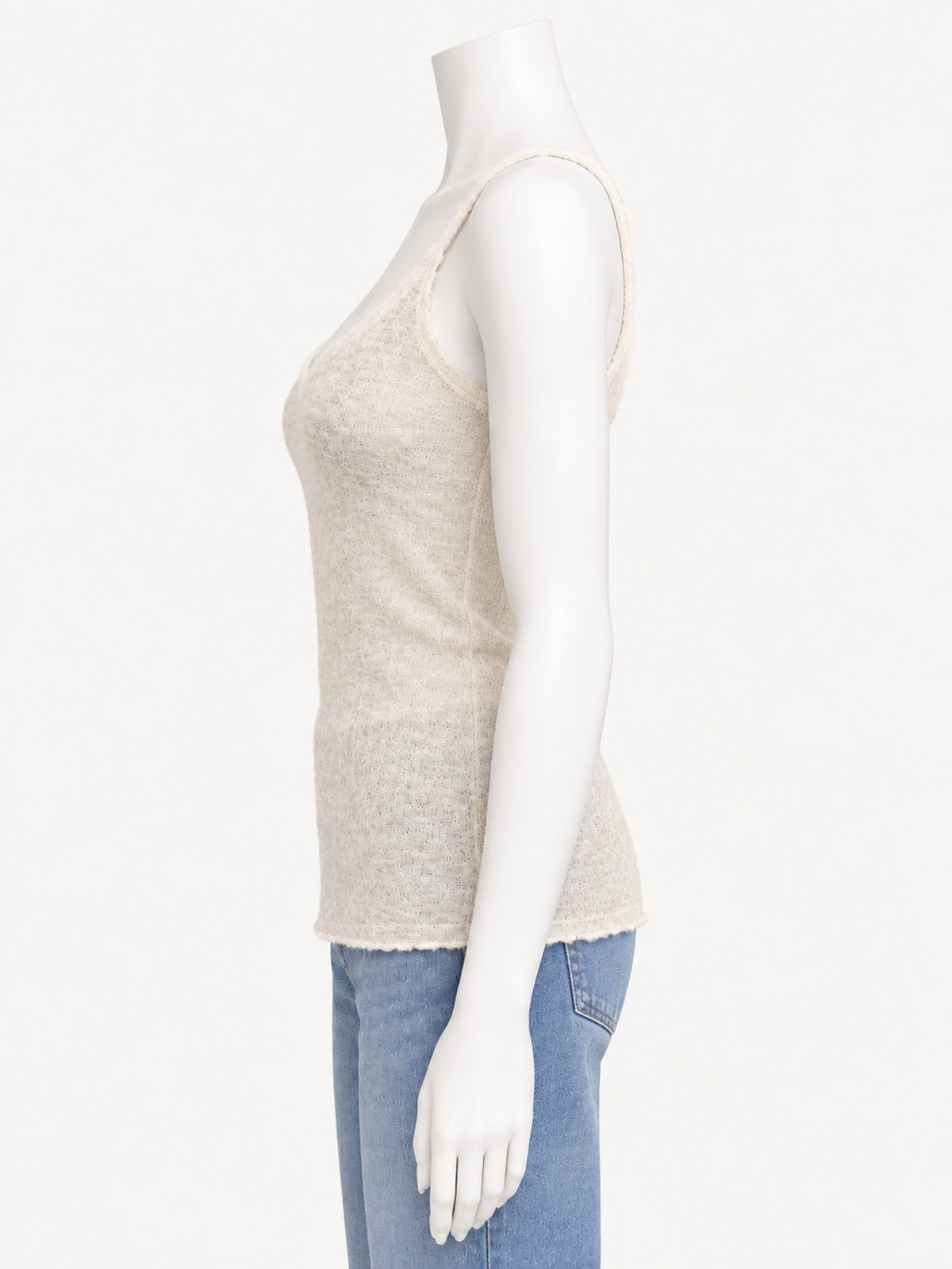 Gudrun & Gudrun Bara Off White — side view on white mannequin