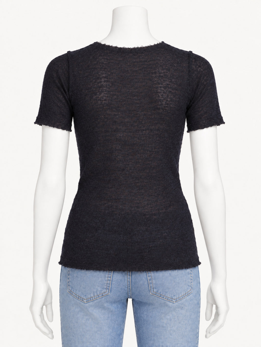 Gudrun & Gudrun Barbara Dark Blue — back view on white mannequin