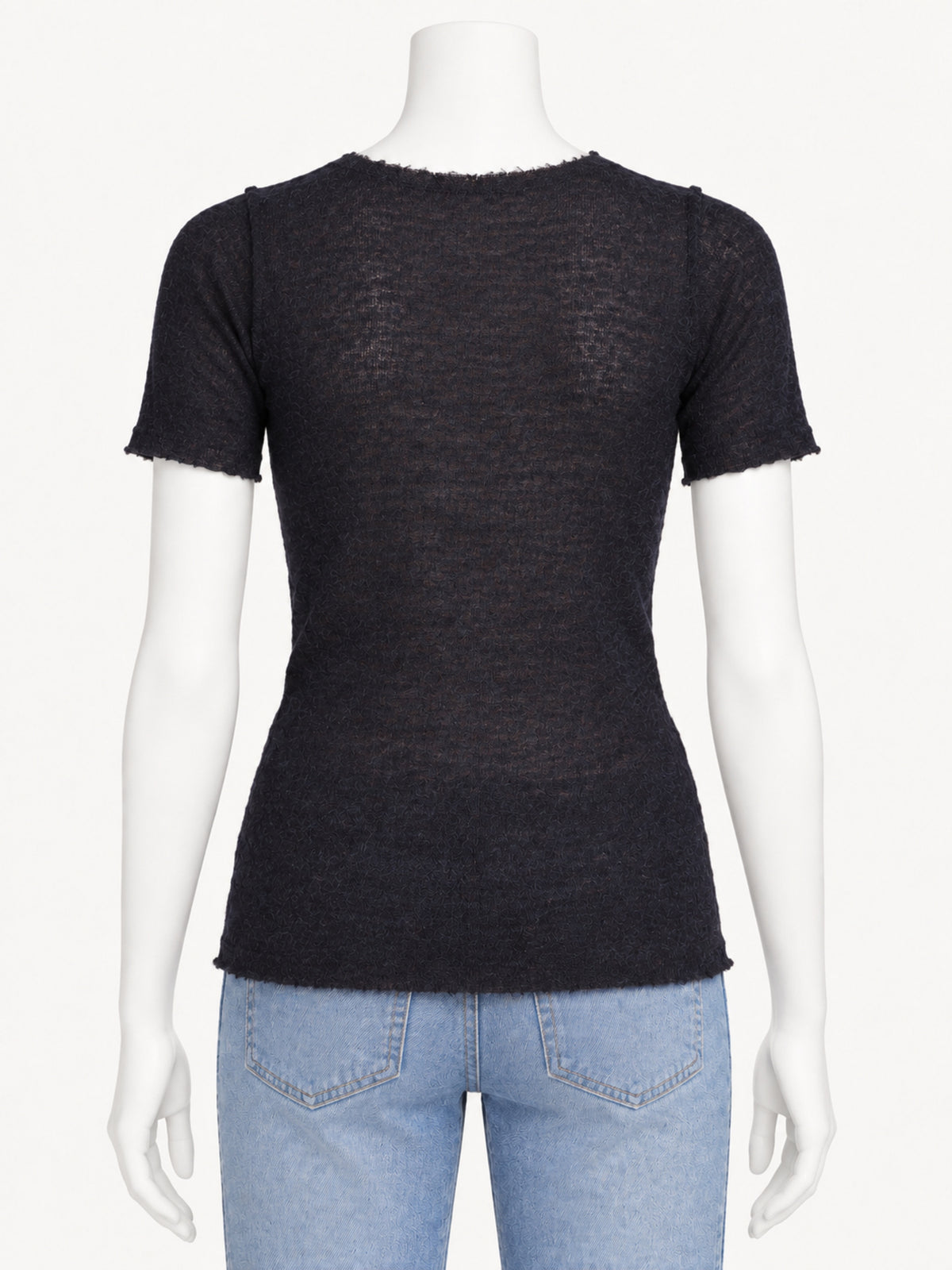 Gudrun & Gudrun Barbara Dark Blue — back view on white mannequin