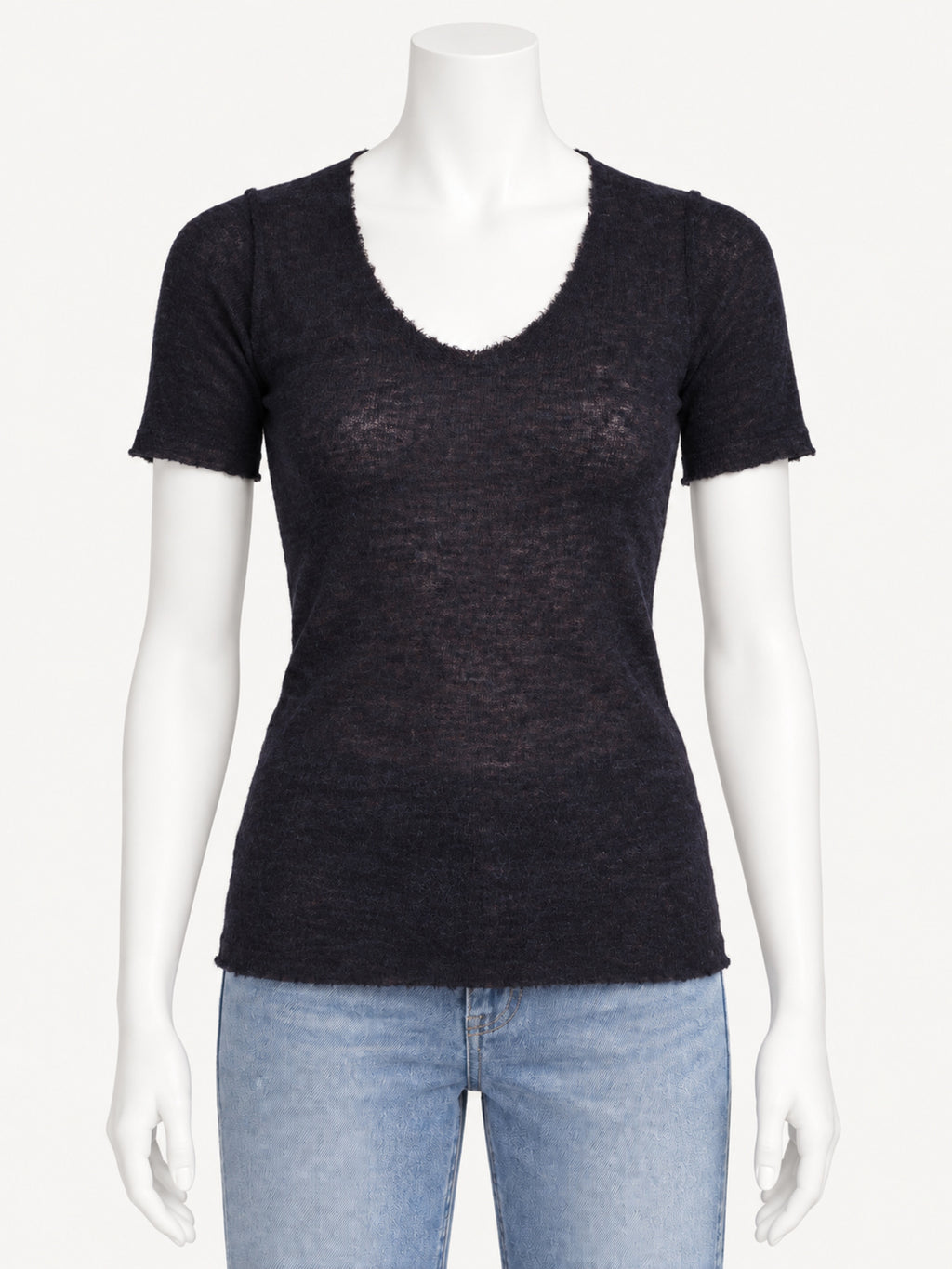 Gudrun & Gudrun Barbara Dark Blue — front view on white mannequin