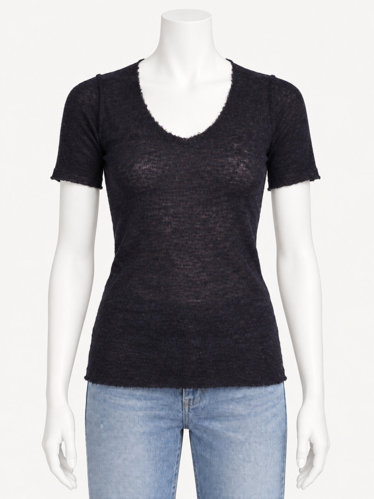 Gudrun & Gudrun Barbara Dark Blue — front view on white mannequin