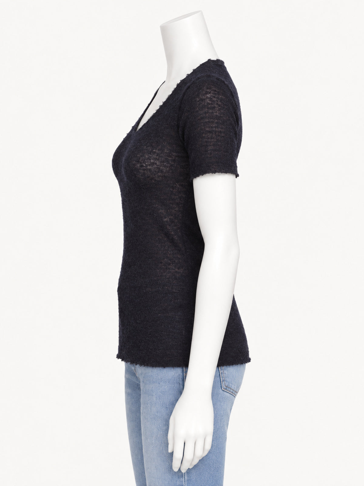 Gudrun & Gudrun Barbara Dark Blue — side view on white mannequin