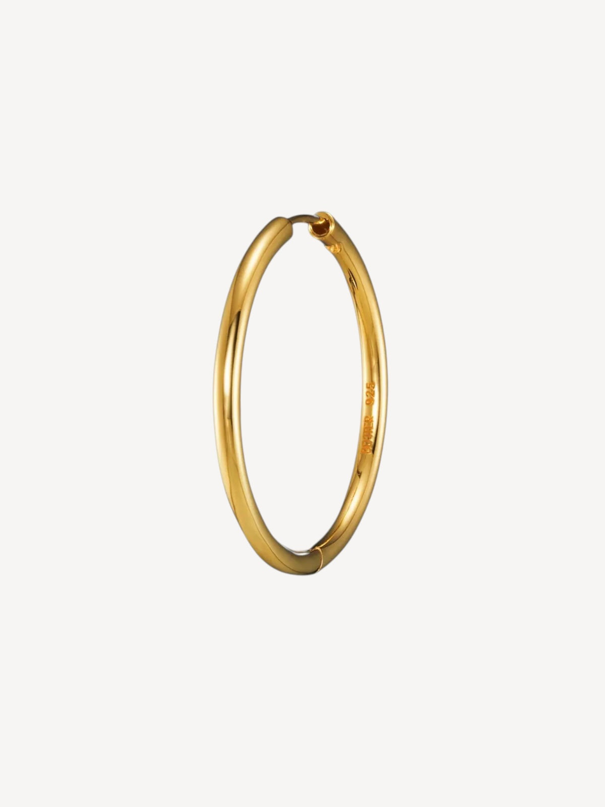 Creole Earring 30mm | Gold Plated Silver
