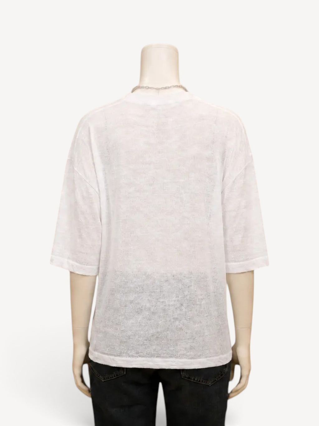 Big Knit T | White
