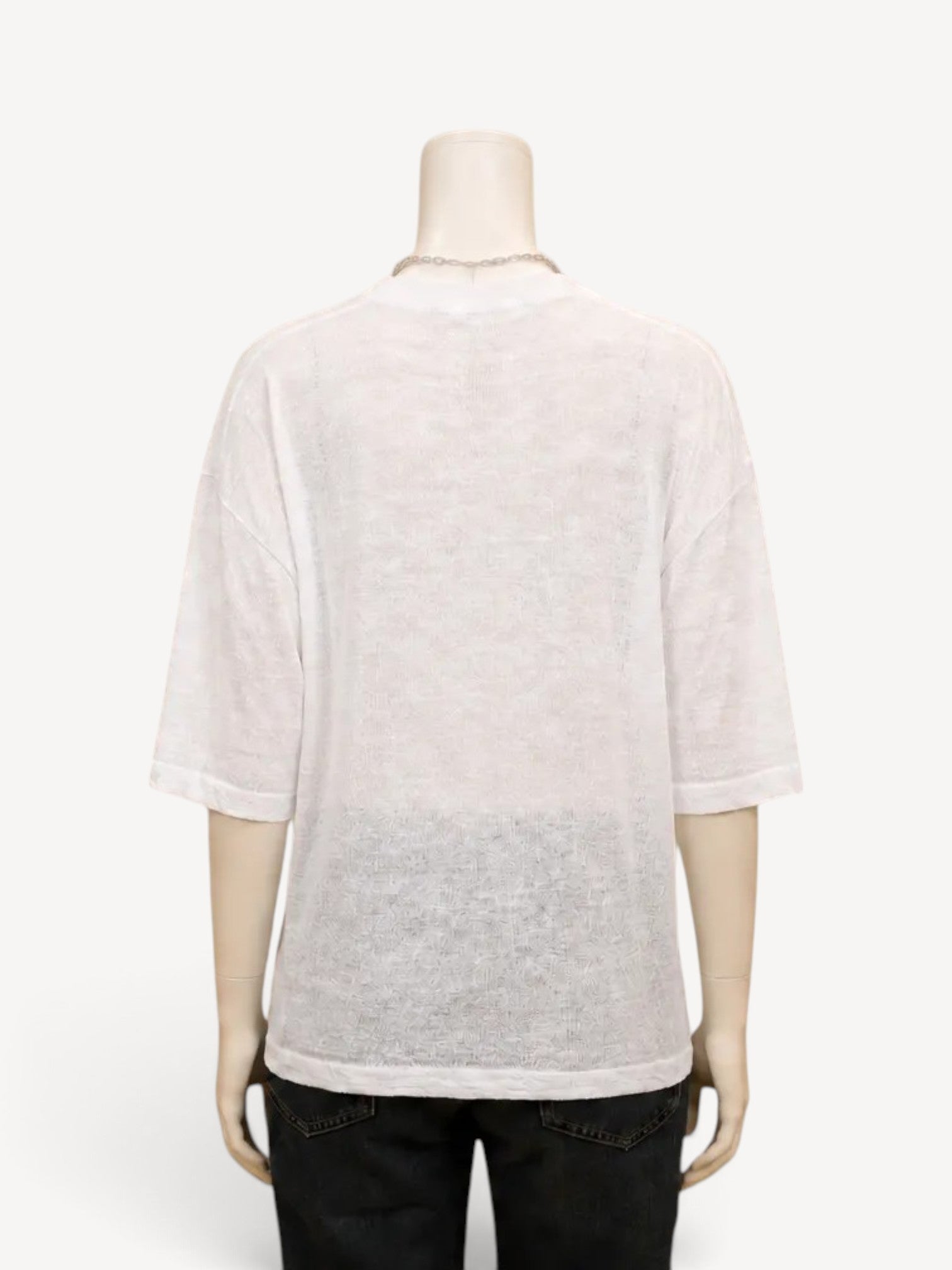 Big Knit T | White