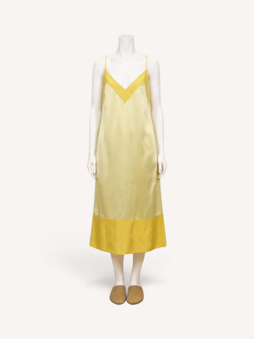 Framed Slip Dress | Citron