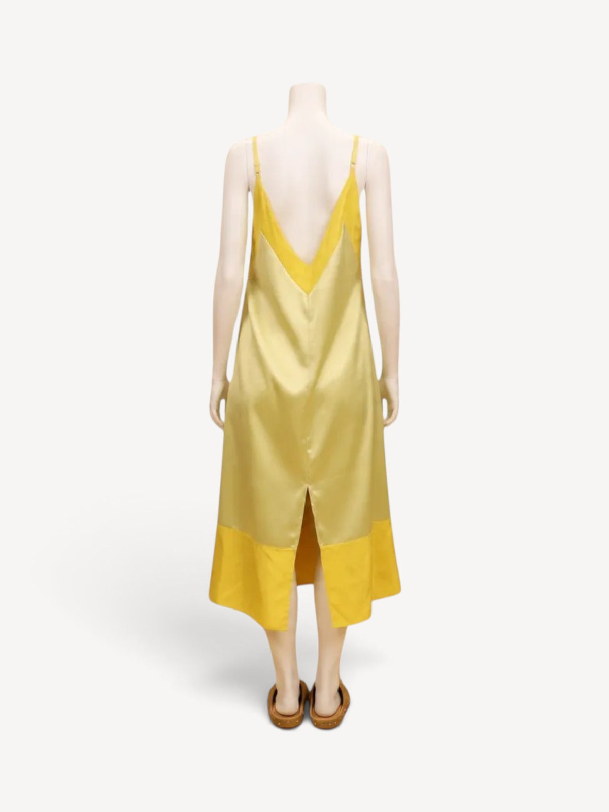 Framed Slip Dress | Citron
