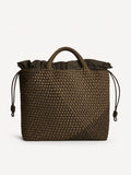 Marrea Large | Espresso x Coco Coastal Check – front view