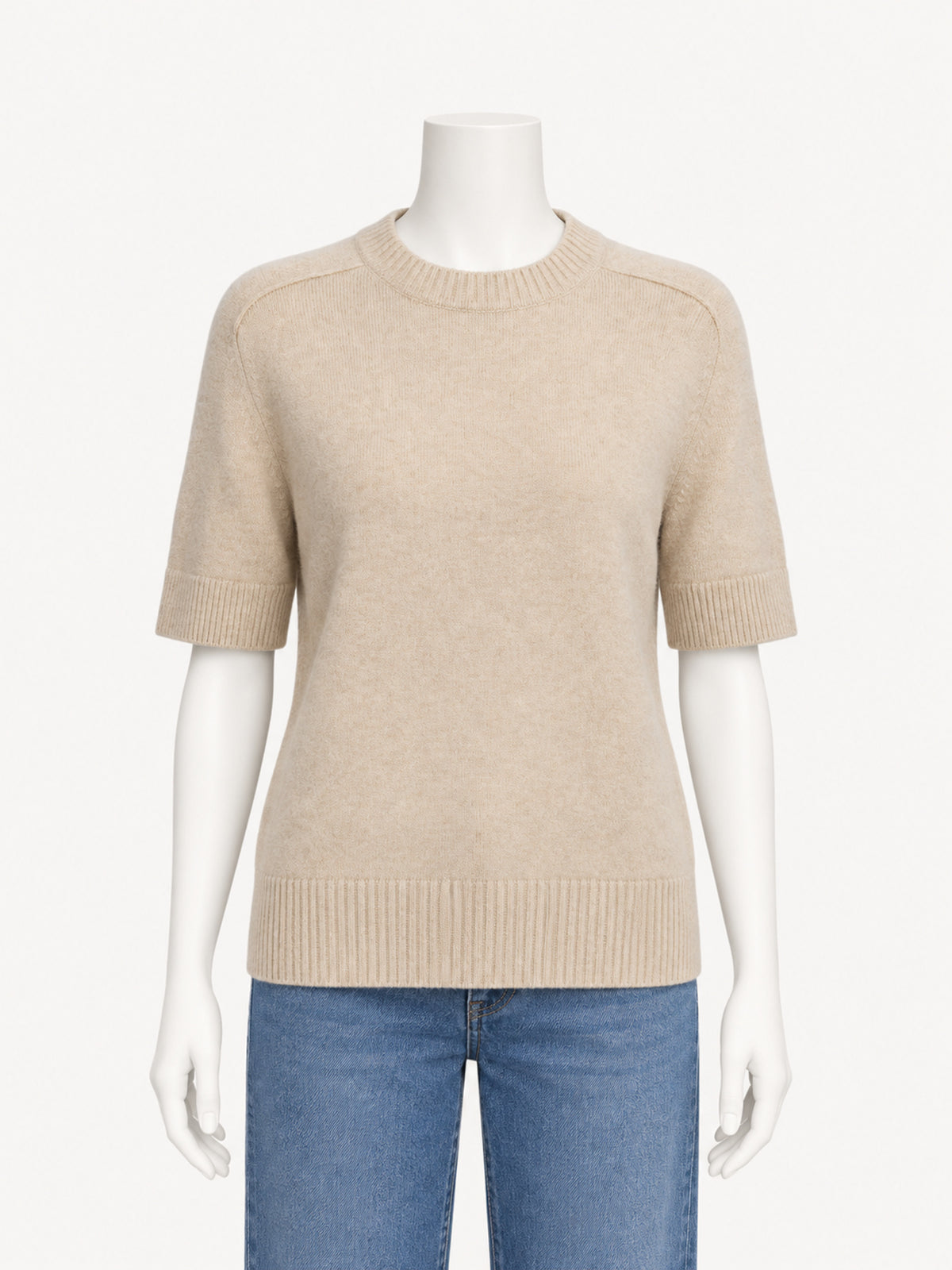 Extreme Cashmere N.454 Scott in latte — front view