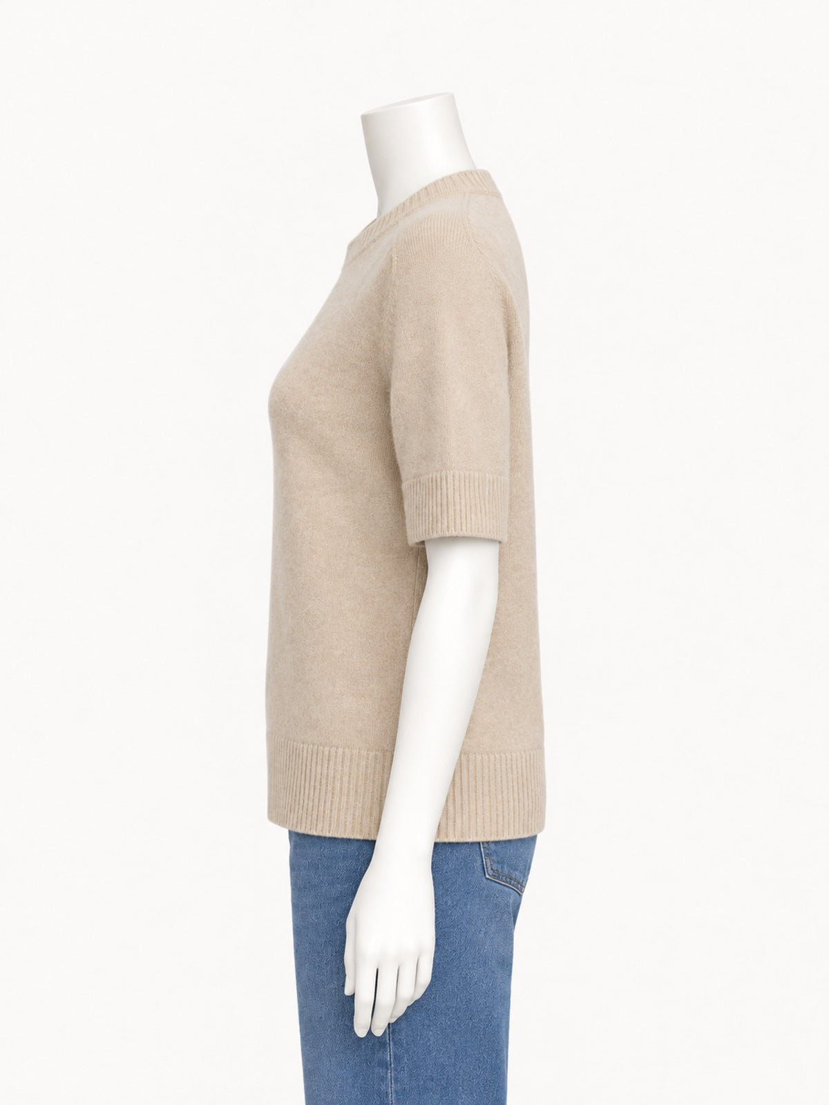 Extreme Cashmere N.454 Scott in latte — side view