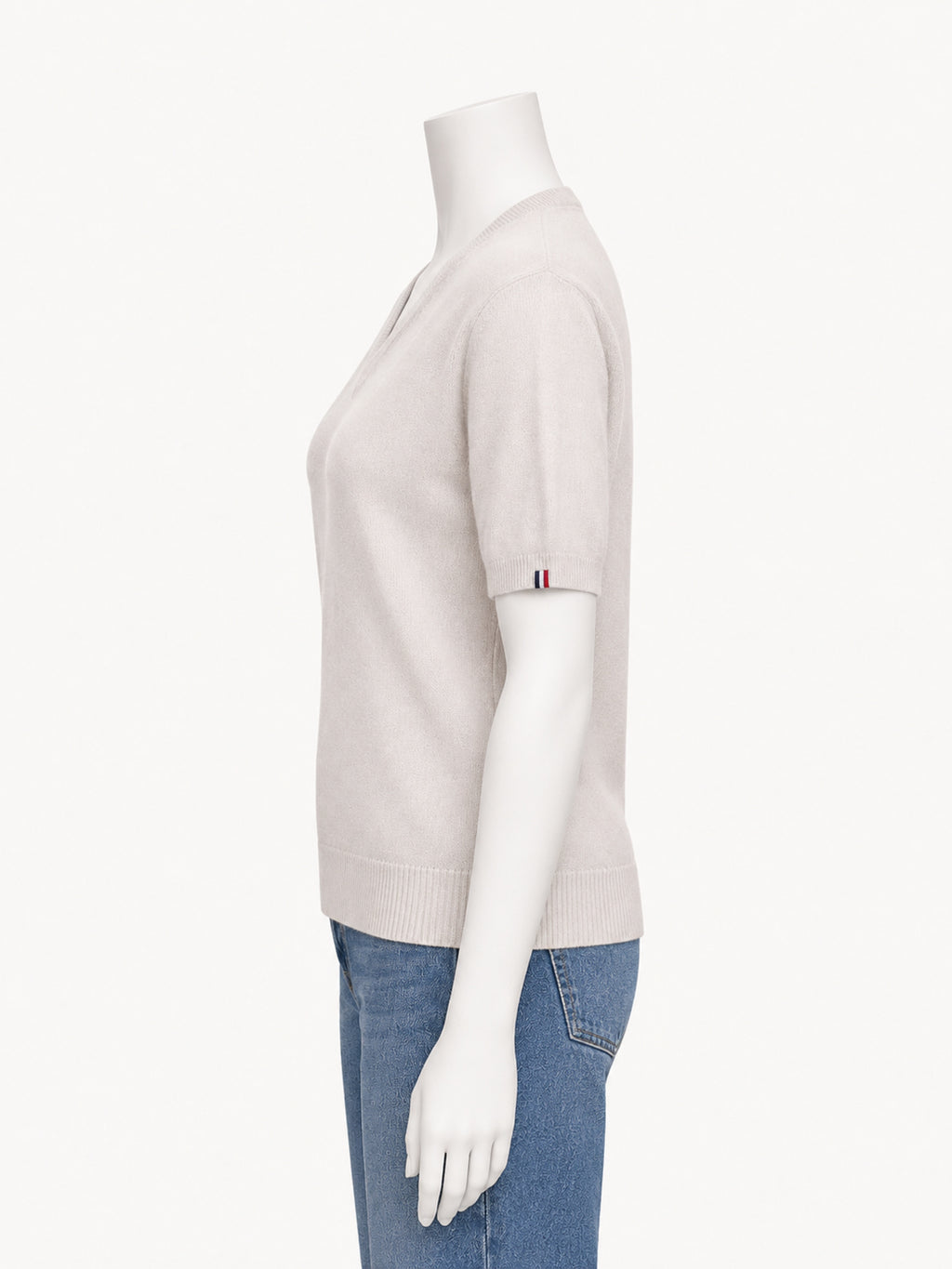Extreme Cashmere N.490 Martina in bone — side view