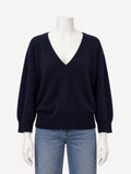 Extreme Cashmere N.491 Pearl in navy — front view