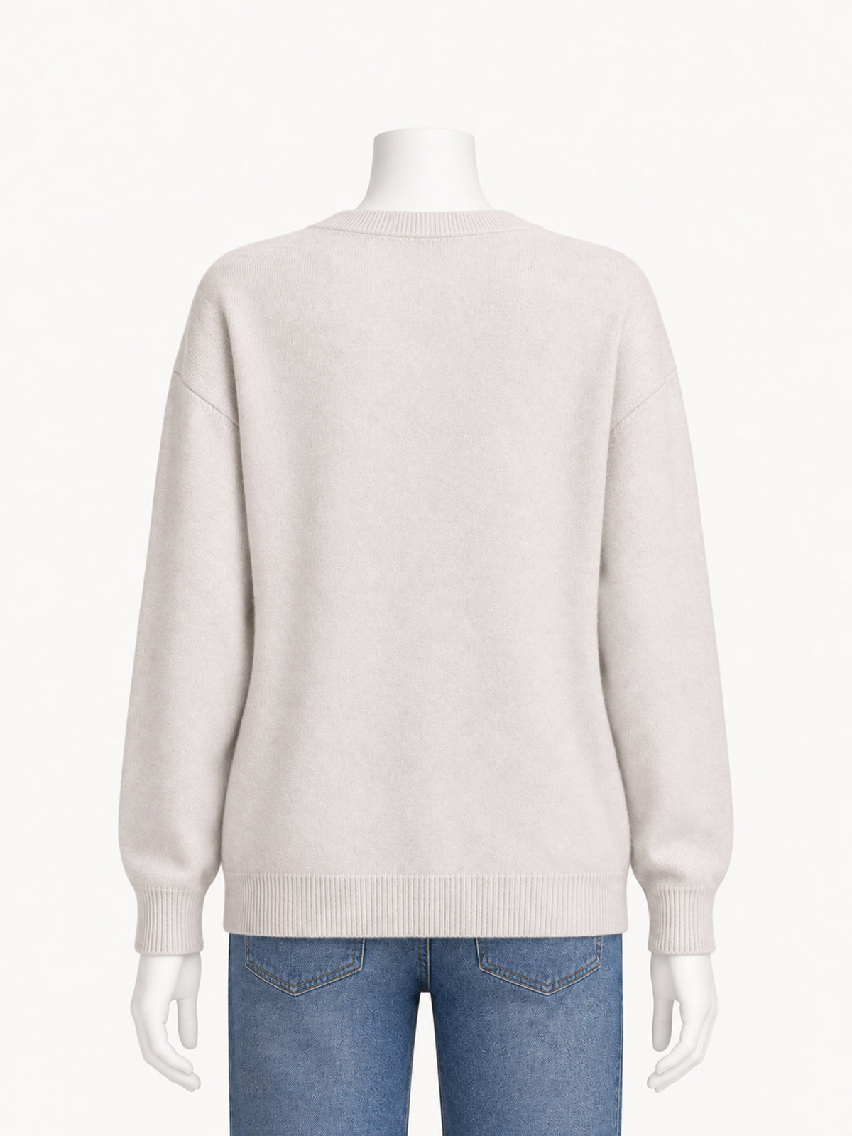 Extreme Cashmere N.492 Ben in bone — back view