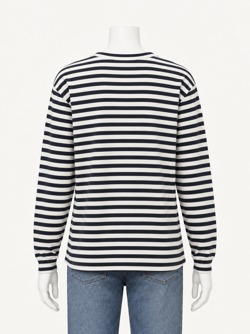 Extreme Cashmere N.500 Jones in breton — back view