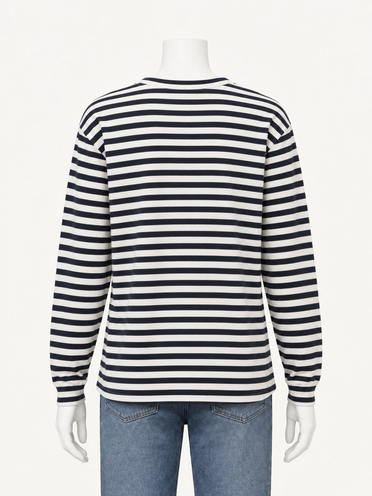 Extreme Cashmere N.500 Jones in breton — back view