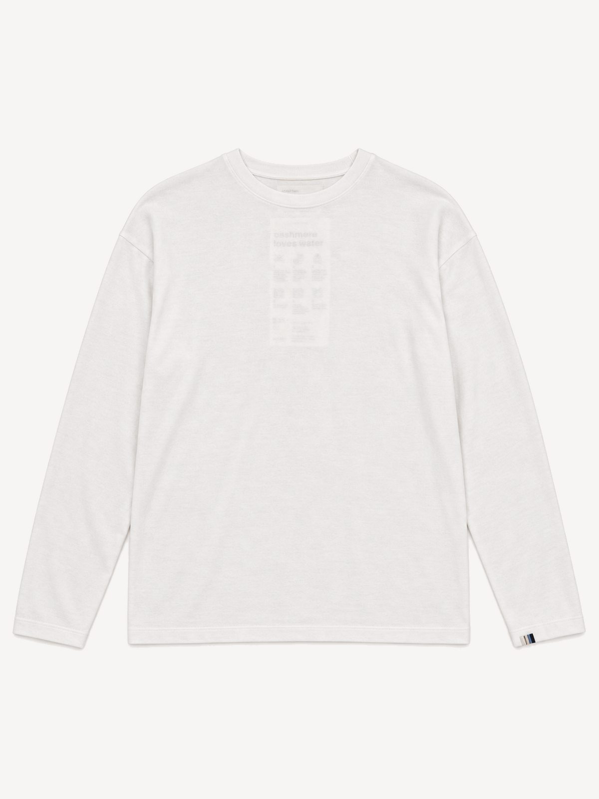 Extreme Cashmere N.452 Rock in White — front flat lay