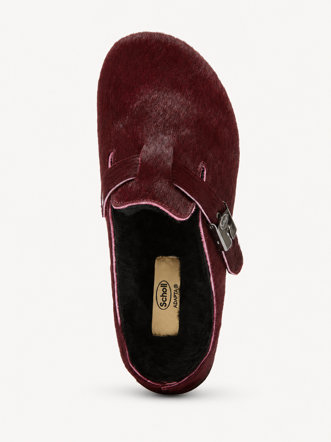 Scholl Grace Fur in Cherry – top view
