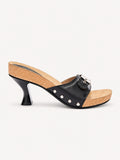 Sandals Luna Heel | Black – side view