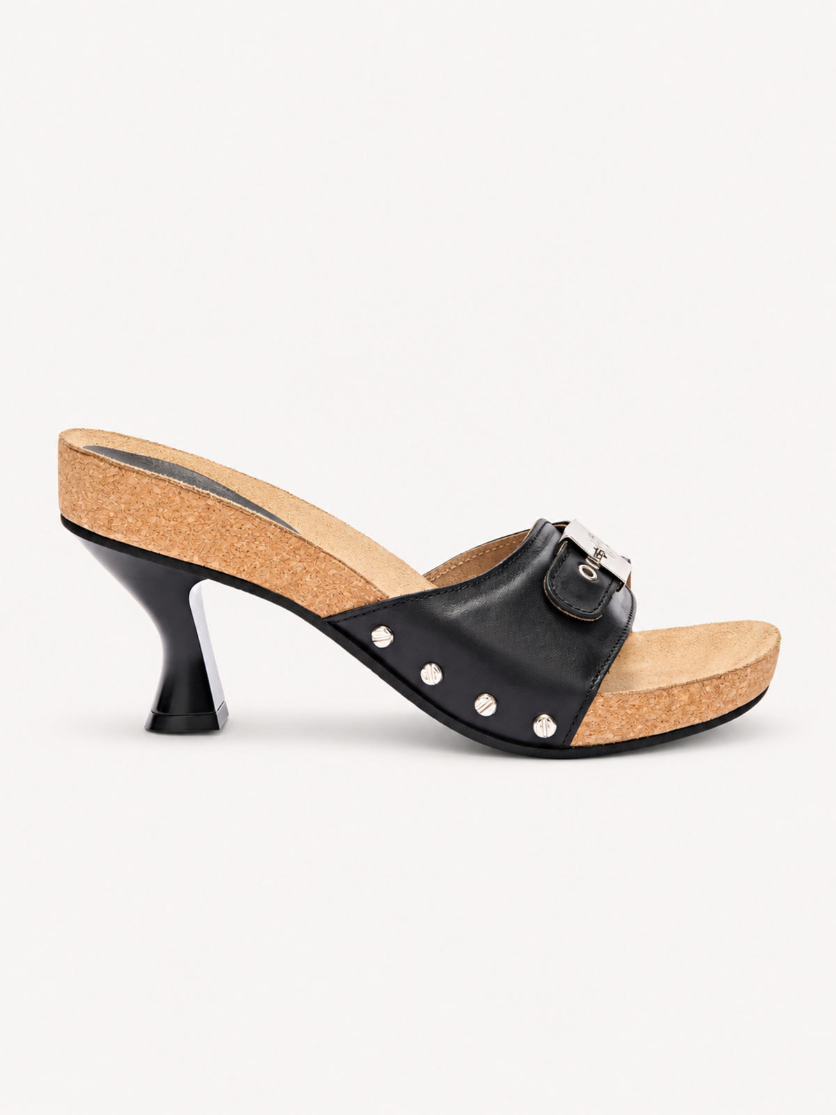 Sandals Luna Heel | Black – side view