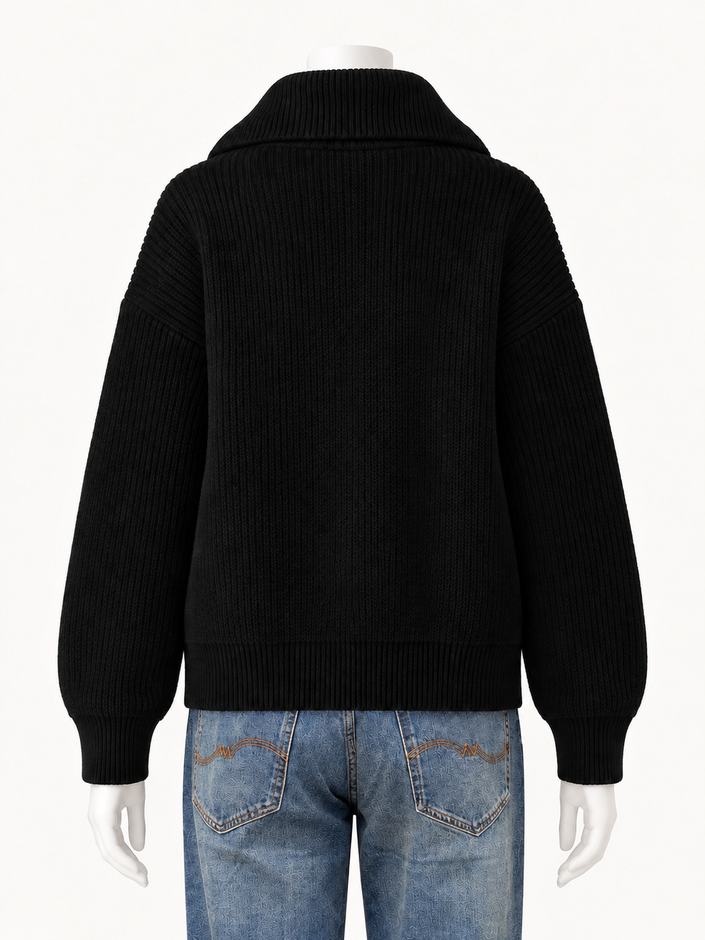 Studio Nicholson Sandos in Black – back view