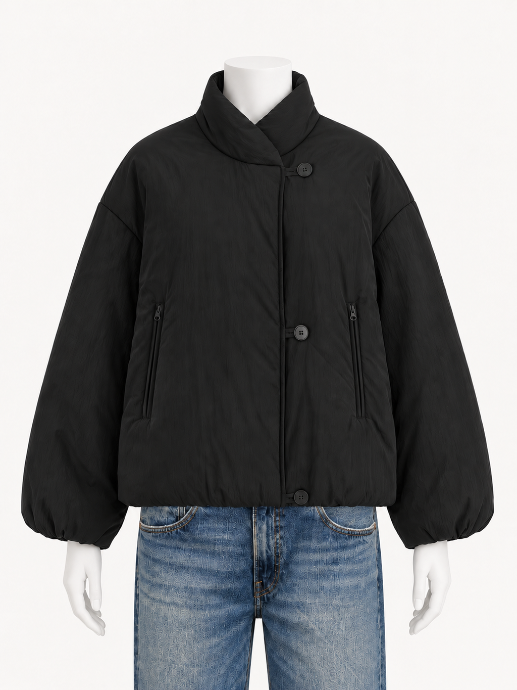 Studio Nicholson Vaner in Black – front view
